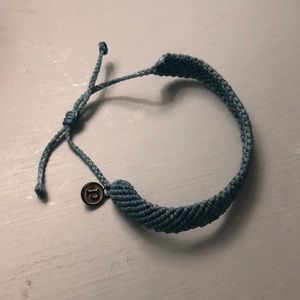 Pura Vida Flat Braided Bracelet in blue